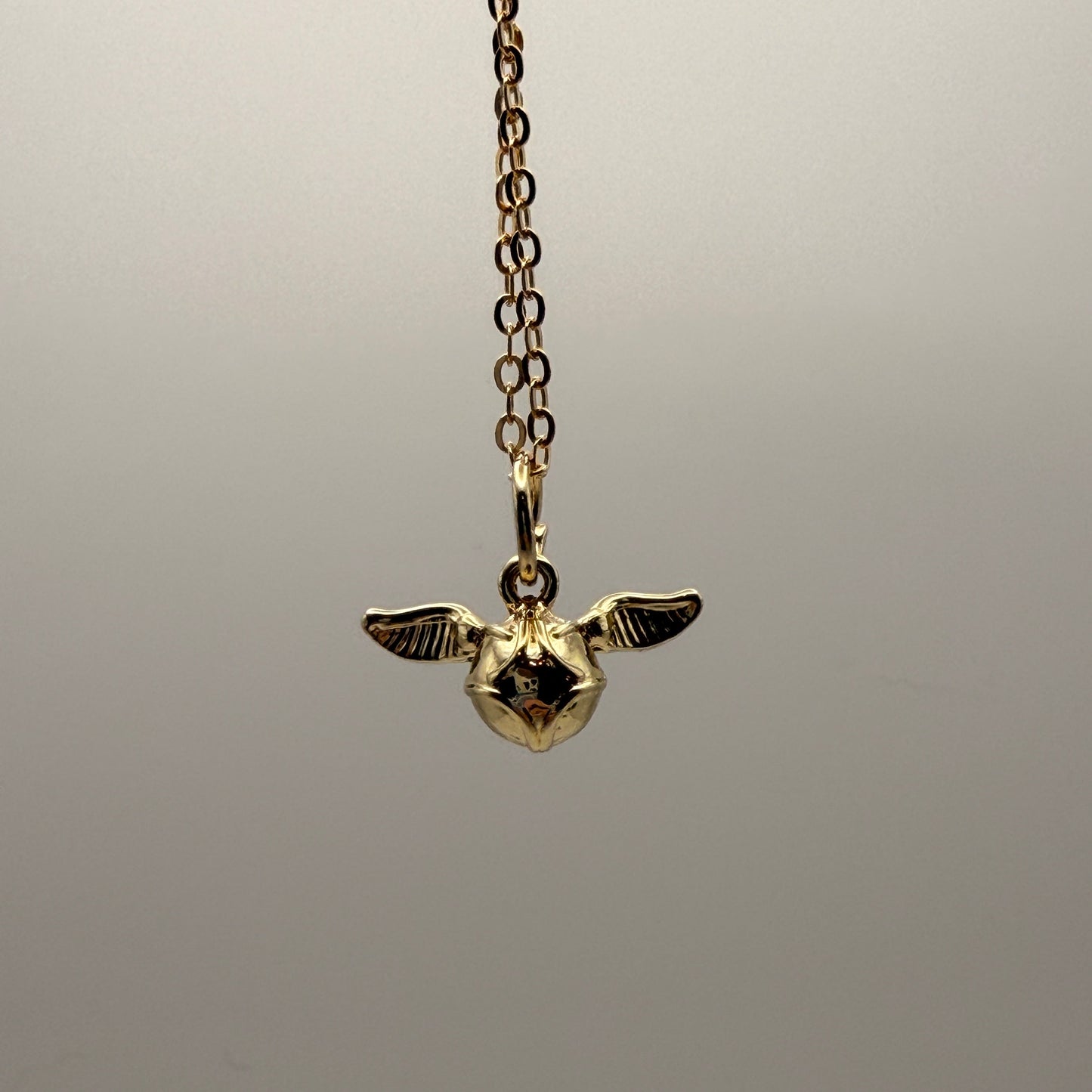 Golden Snitch Necklace – Flying Charm | Fantasy Jewelry