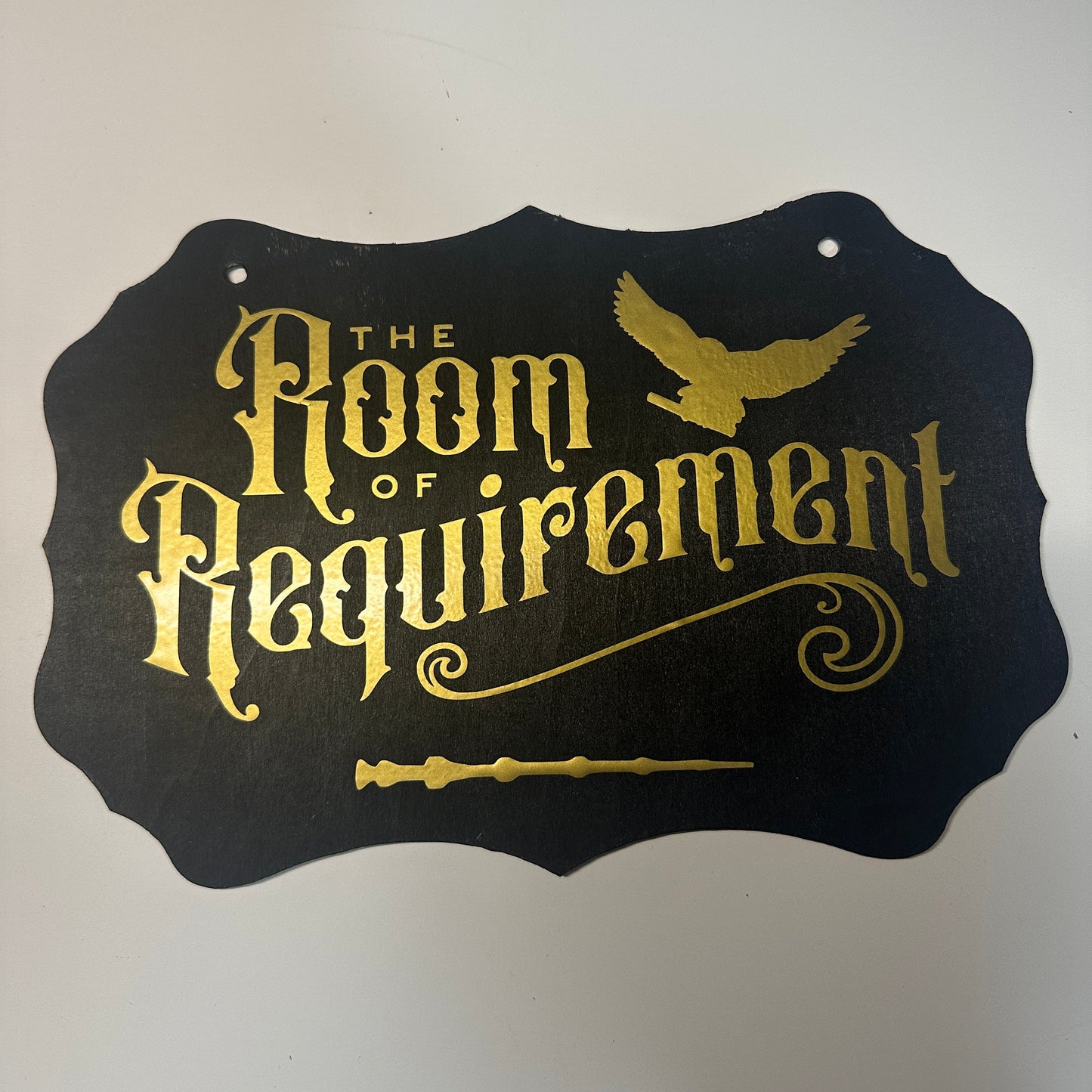 Room of Requirement Sign – Magical Wall Decor | Wizard Gift