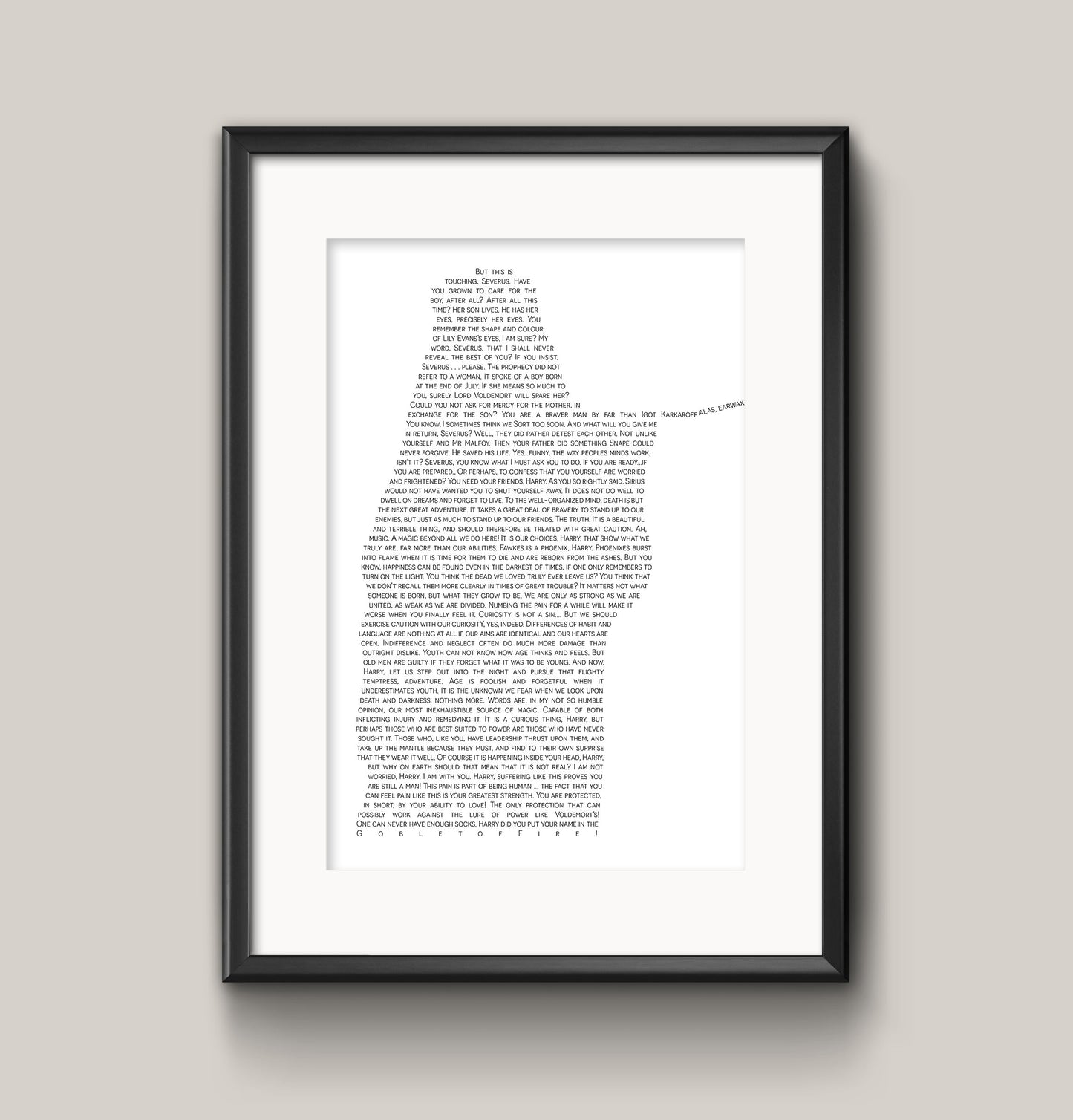 Albus Quotes - Physical Print