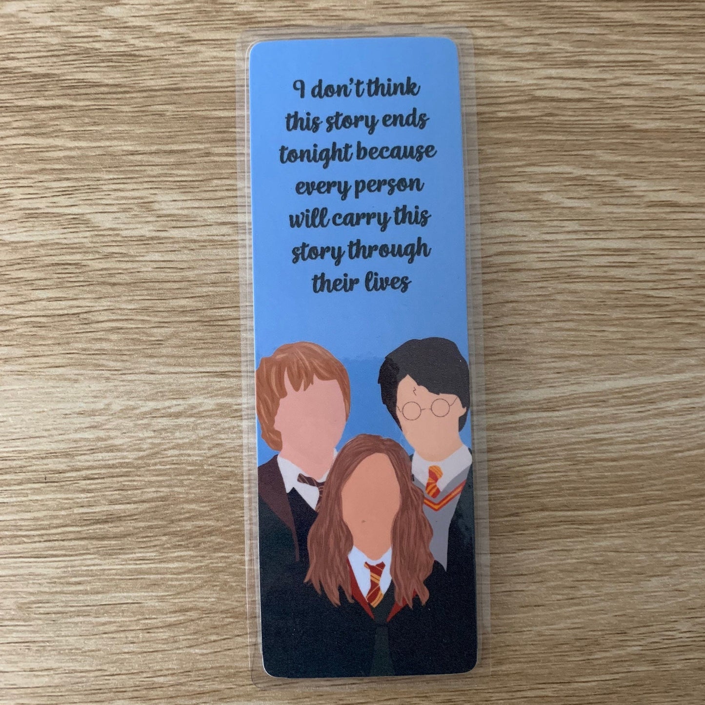 Golden Trio Bookmark – Magical Book Accessory | Fantasy Gift
