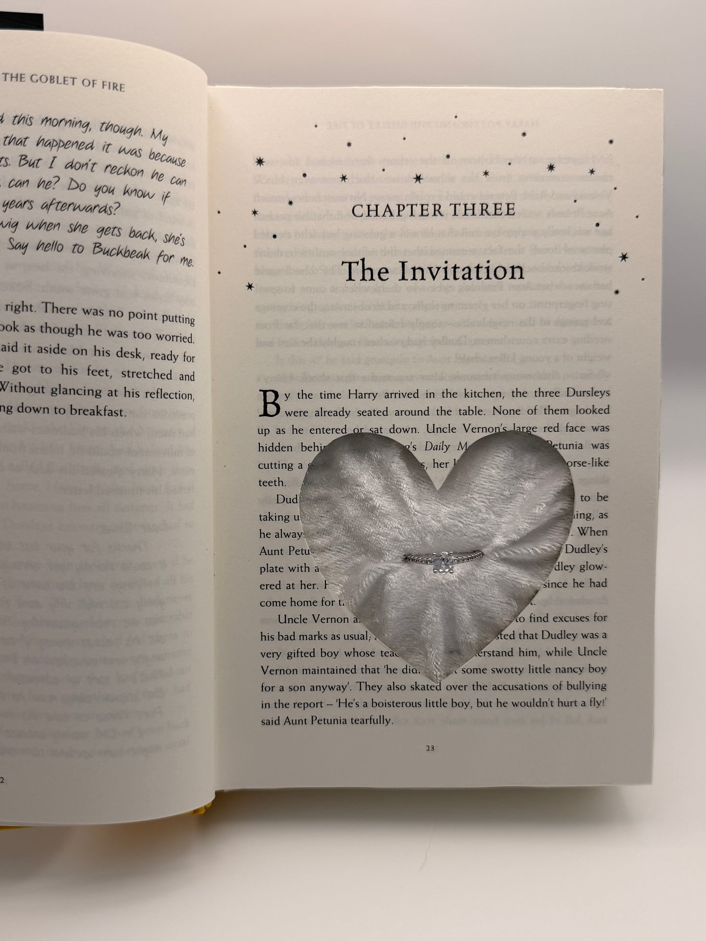 Proposal Book Ring Holder – The Invitation | Wizard Engagement Gift