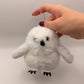 Snowy Owl Plush Keychain – Magical Companion | Wizard Gift