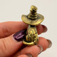 Wizard Cat Paperweight – Magical Desk Decor | Witch Hat Figurine