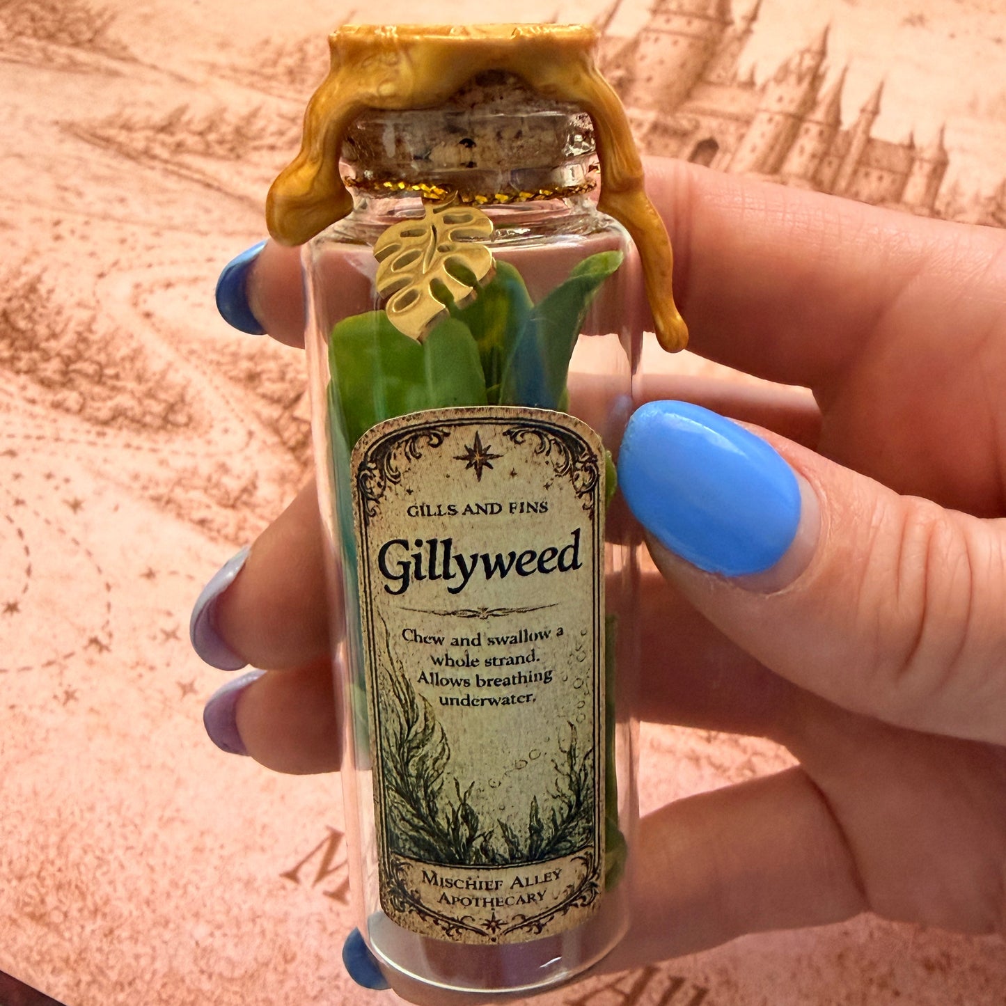 Gillyweed Potion – Magical Bottle | Apothecary Decor Gift