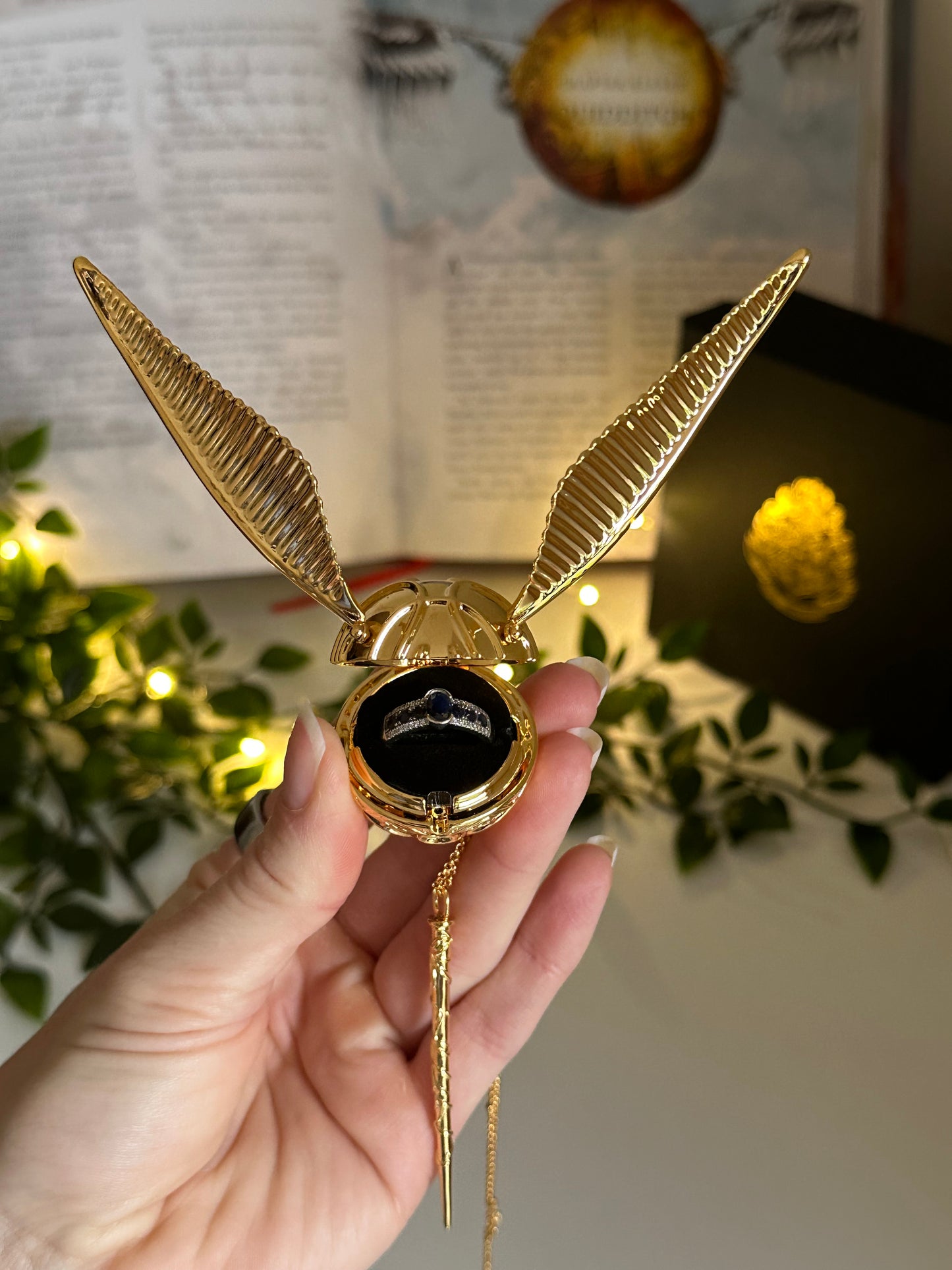 Proposal snitch - ring holder - engagement