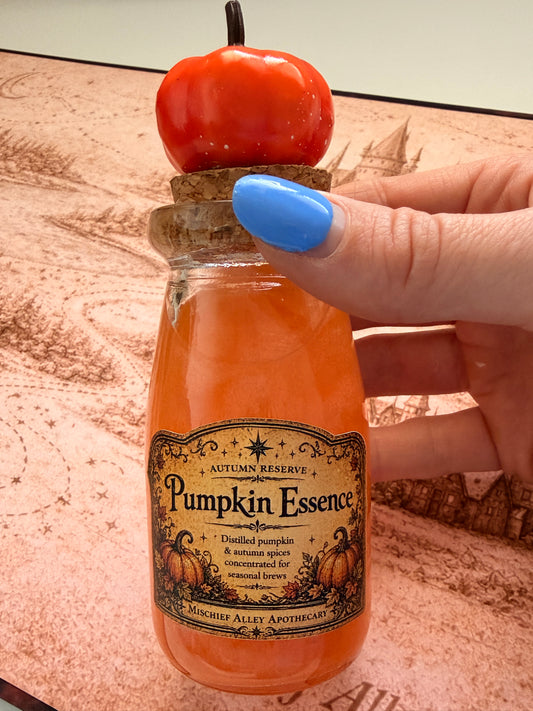 Pumpkin Essence Potion – Magical Bottle | Apothecary Decor Gift