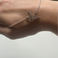 Crane necklace - sterling silver paper crane necklace