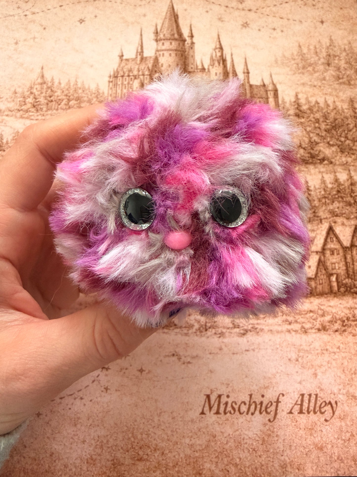 Handmade Pink/Purple Crochet Pygmy Puff | Wizarding Inspired Plush