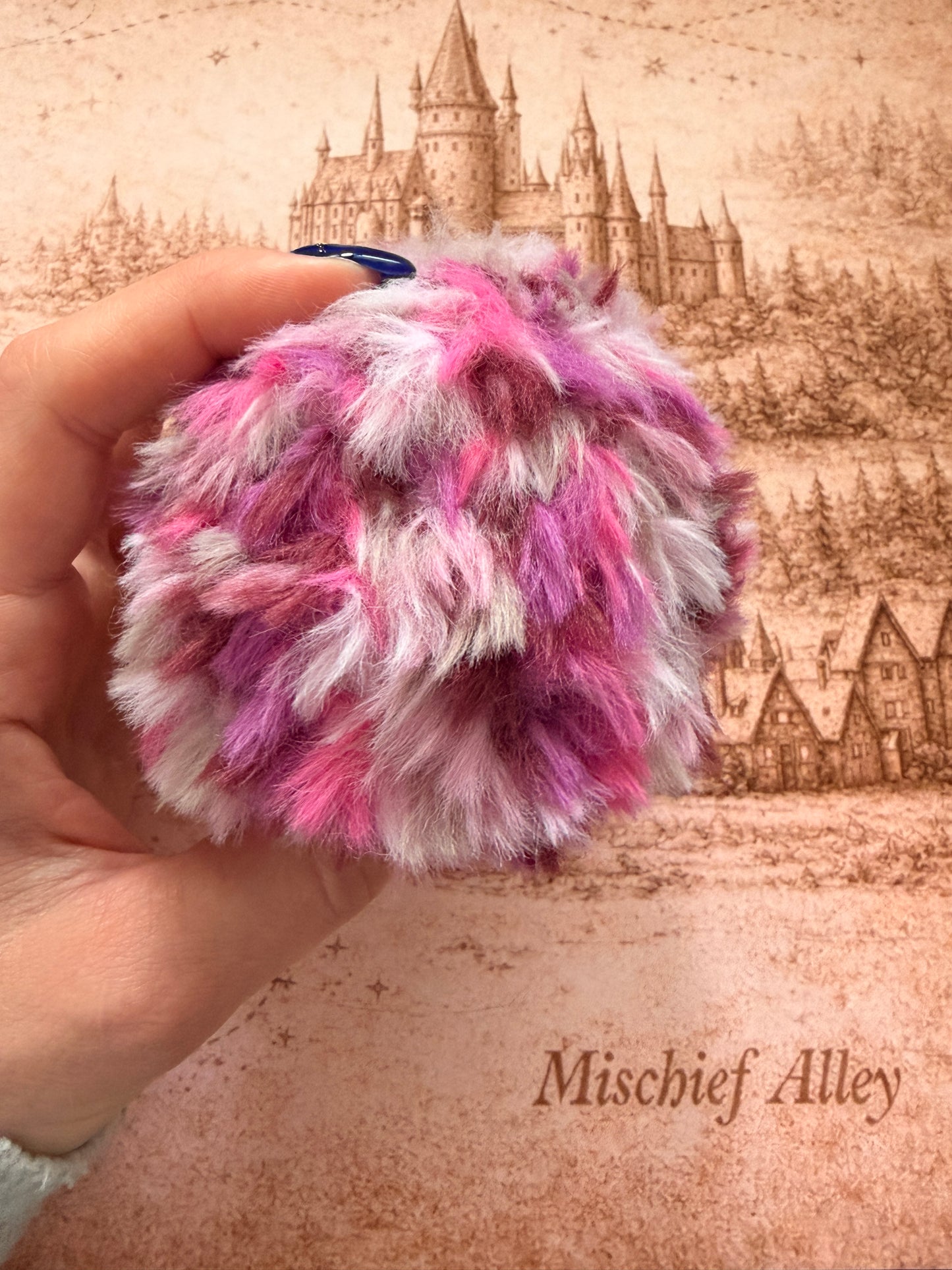 Handmade Pink/Purple Crochet Pygmy Puff | Wizarding Inspired Plush