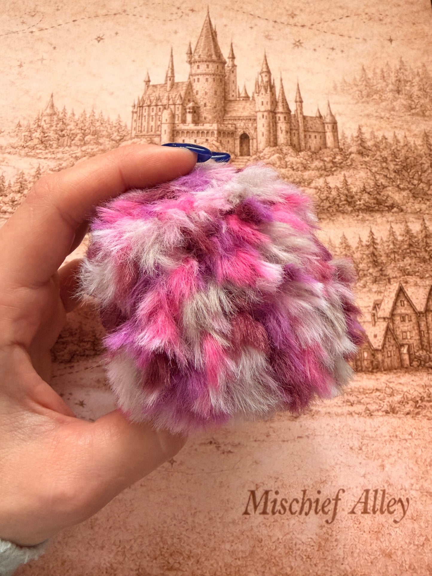 Handmade Pink/Purple Crochet Pygmy Puff | Wizarding Inspired Plush