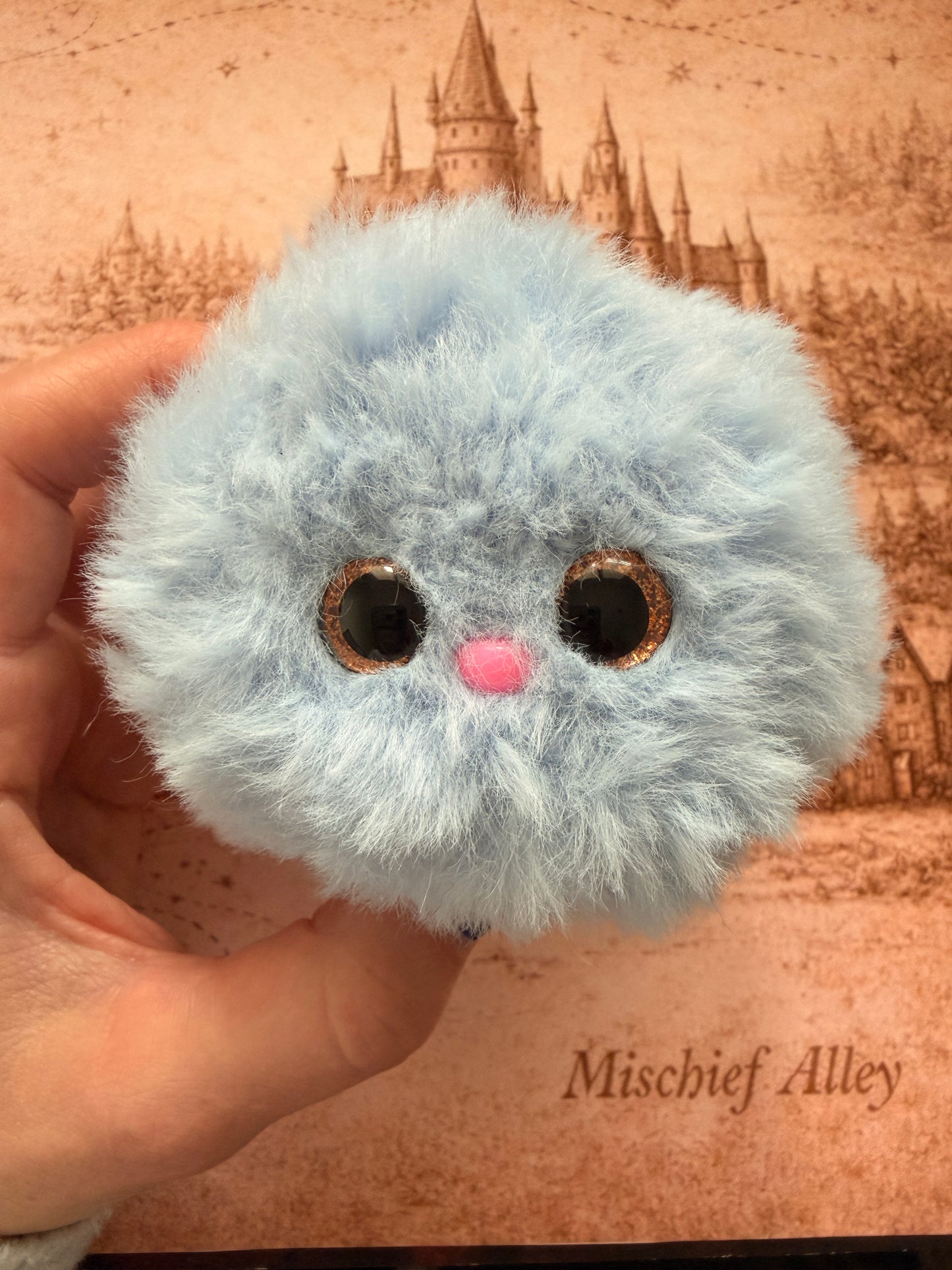 Handmade Blue Crochet Pygmy Puff | Wizarding Inspired Plush