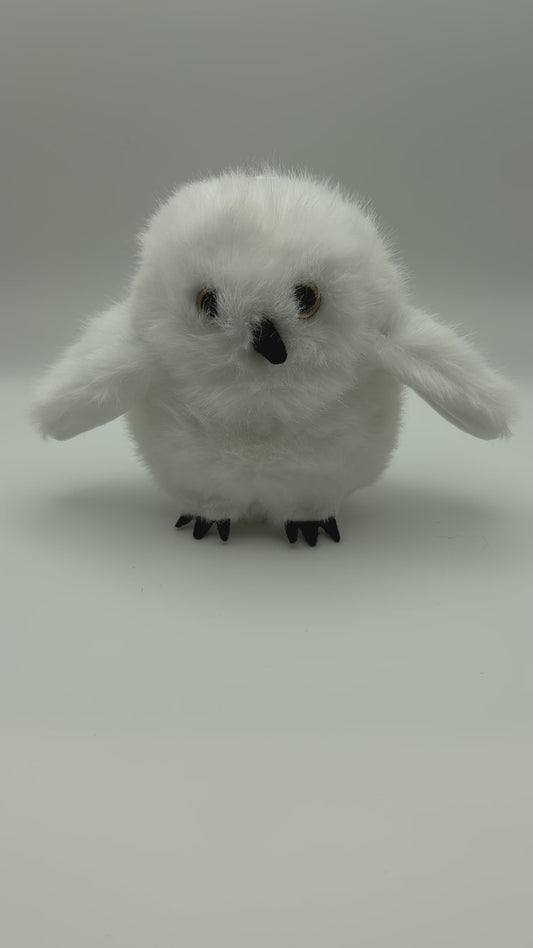 Snowy Owl Plush Keychain – Magical Companion | Wizard Gift