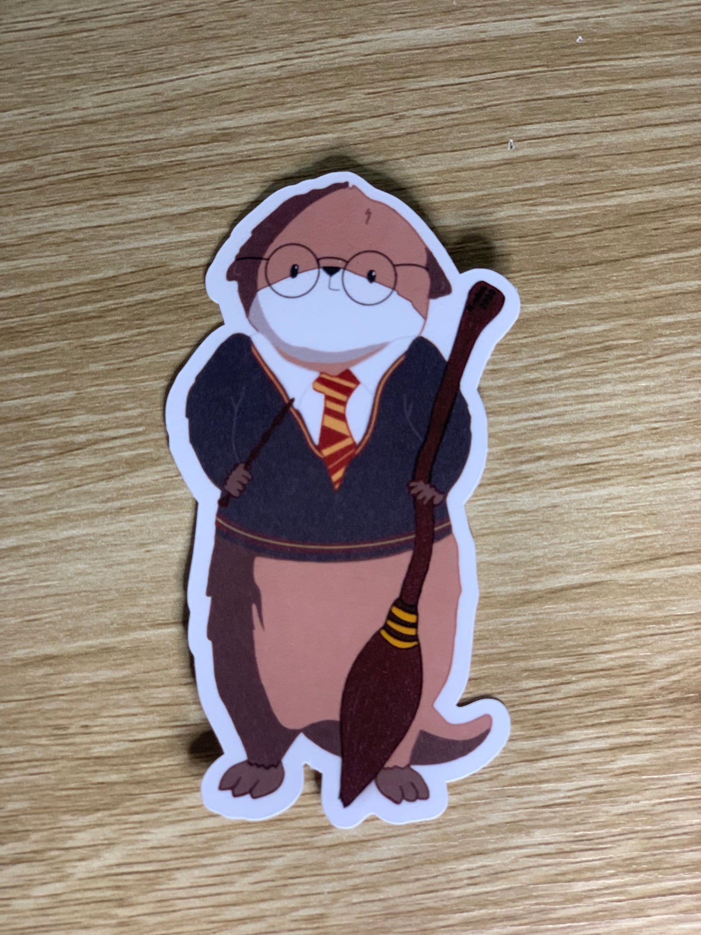 Wizarding pun character animal stickers and/or magnetic bookmarks - Harry, Albus, Ron, Hermione, Snape