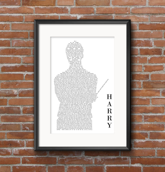 Harry Quotes Print - Digital Print with name text