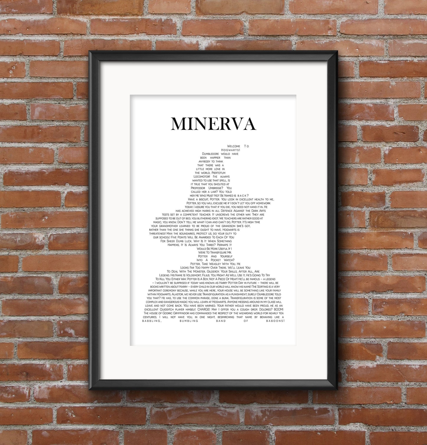 Minerva Quotes - Digital Print with name text