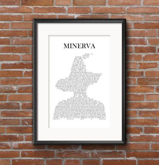 Minerva Quotes - Digital Print with name text