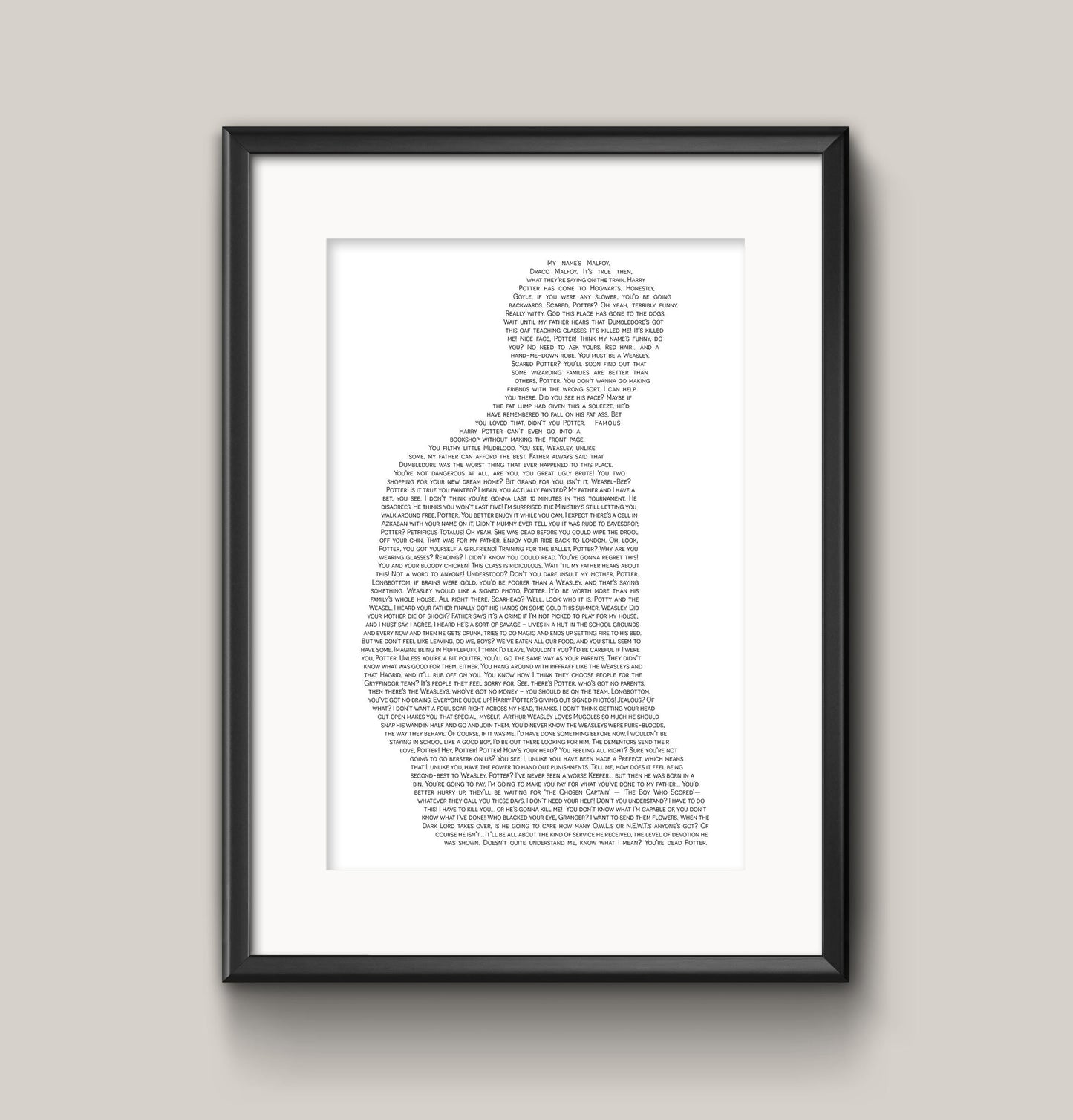 Draco Quotes - Physical Print