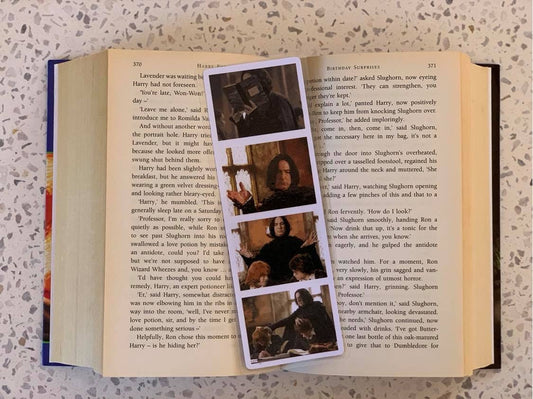 Movie Scene Bookmarks – Snape, Harry & Ron – Magical Book Accessories | Fantasy Gift