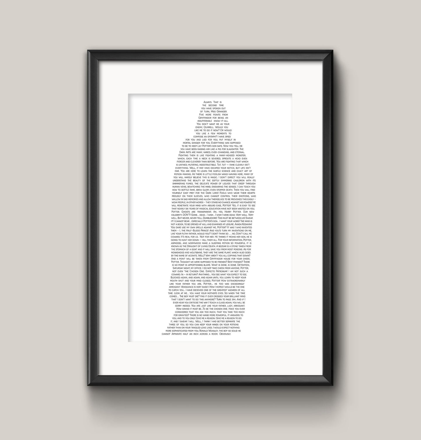 Severus Quotes - Physical Prints