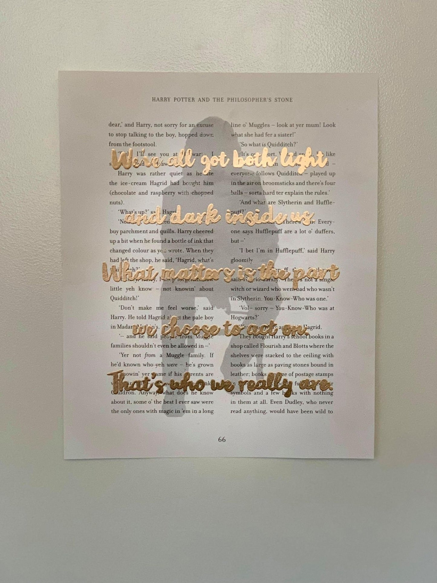 Remus & Sirius - Gold Embossed Quote Prints