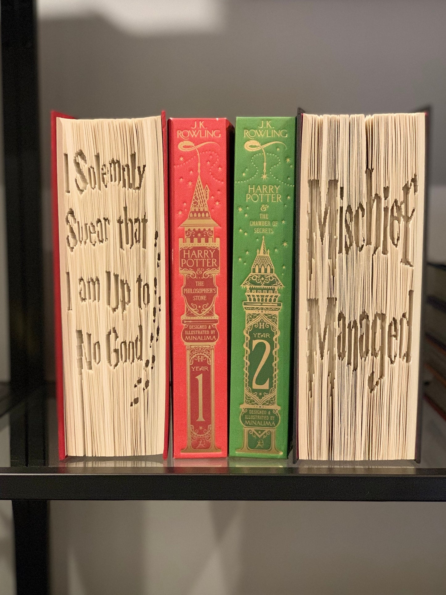 Mischief Managed - Folded Book Art