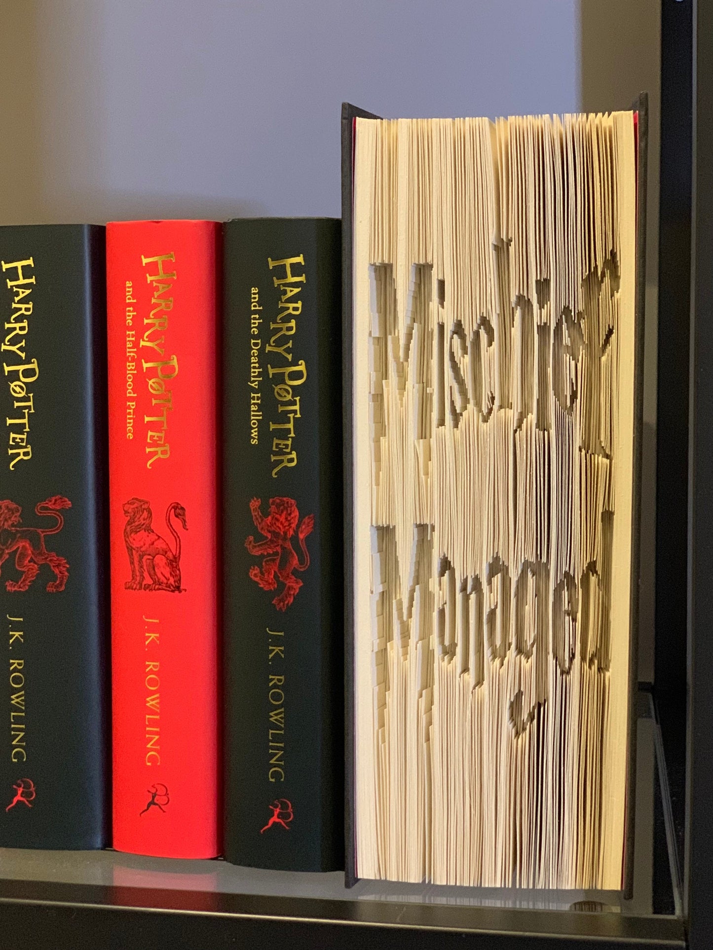 Mischief Managed - Folded Book Art