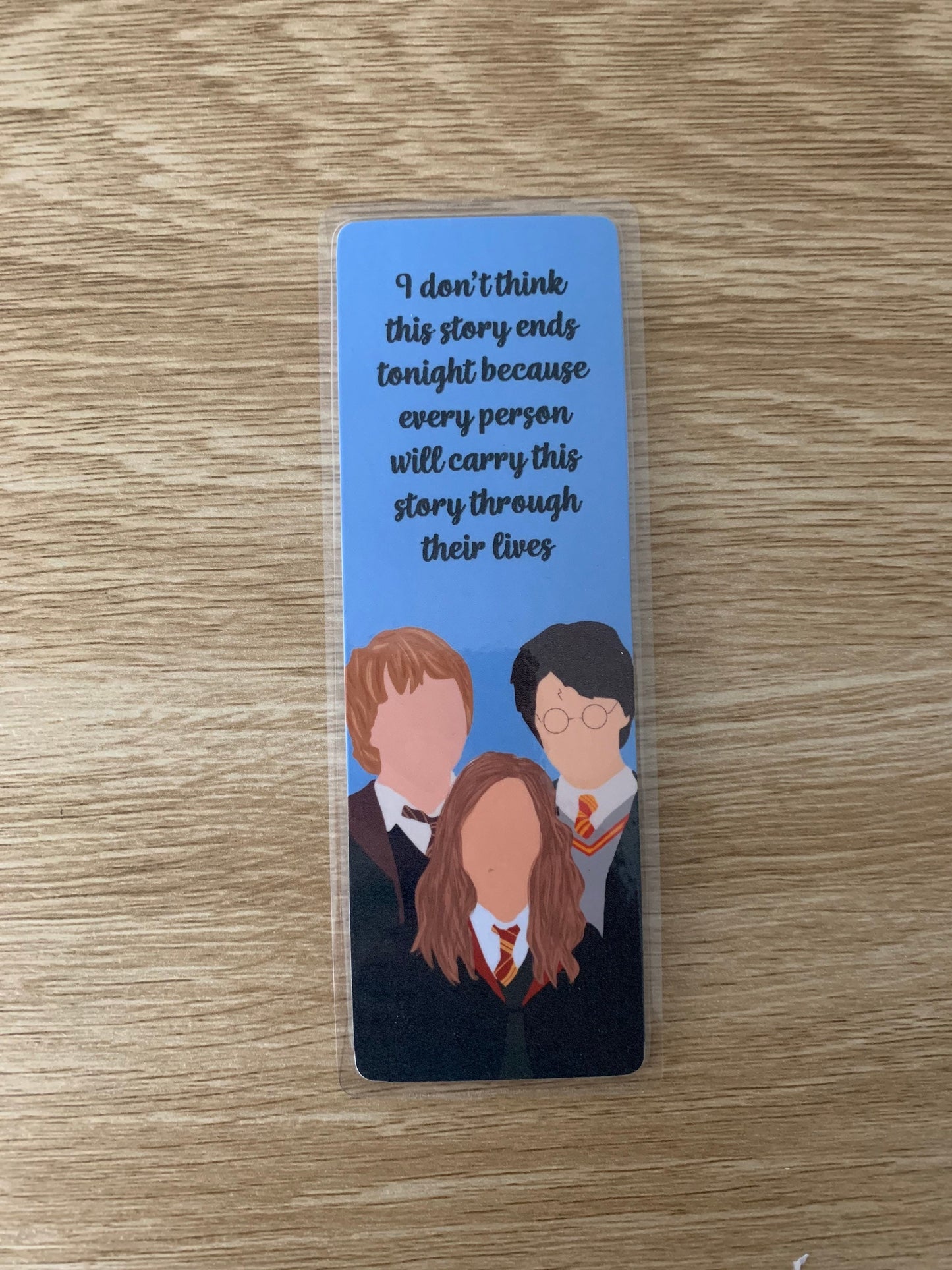 Golden trio bookmark