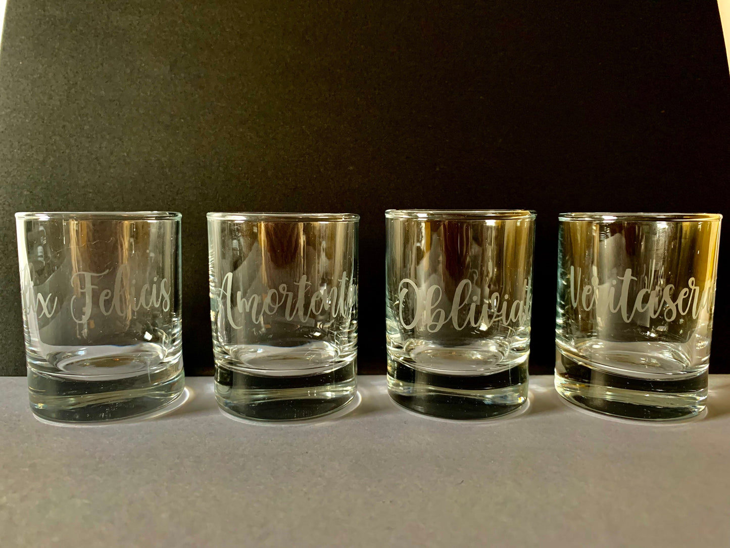 HP spell and potion shot glasses