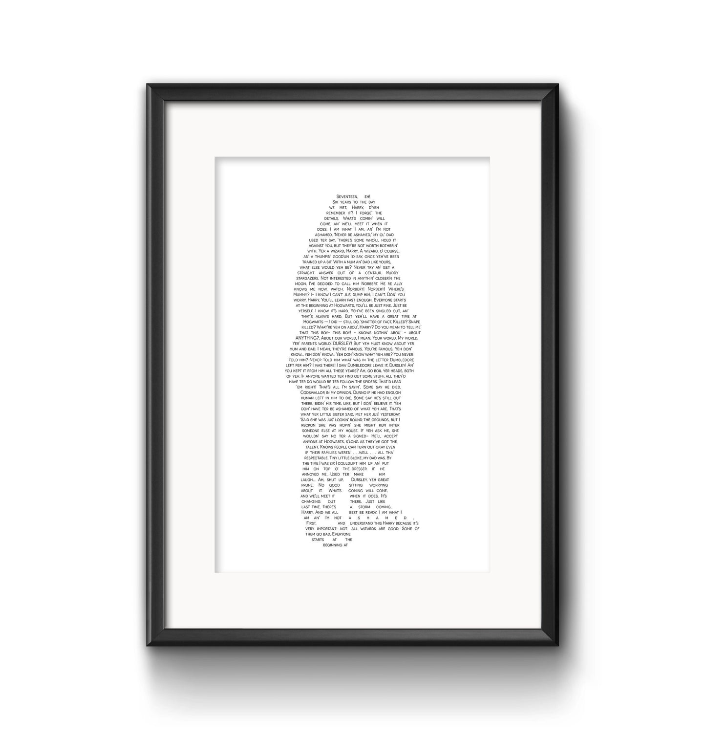 Hagrid Quotes - Physical Print