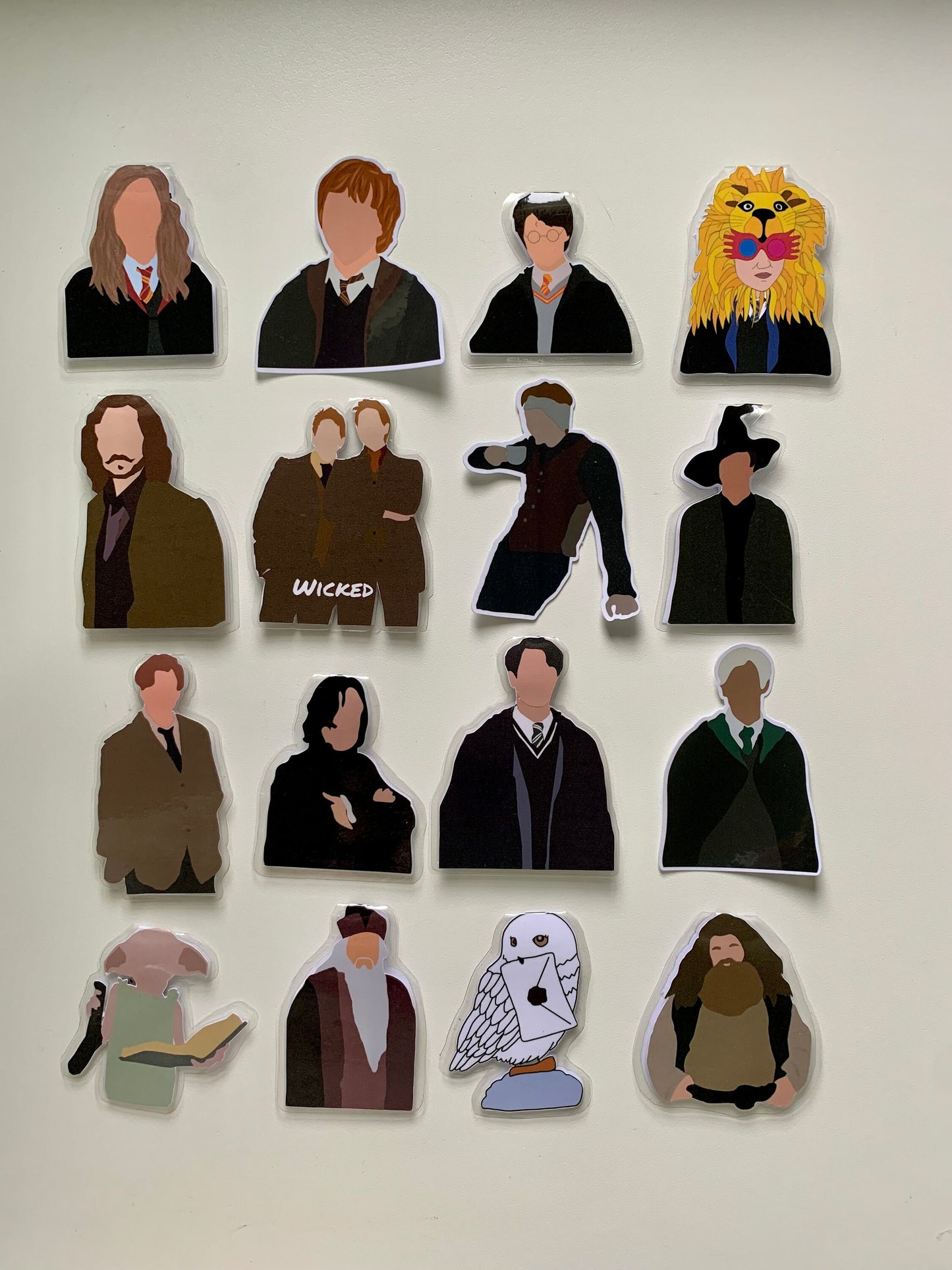 Wizarding Character Magnetic Bookmarks and Stickers