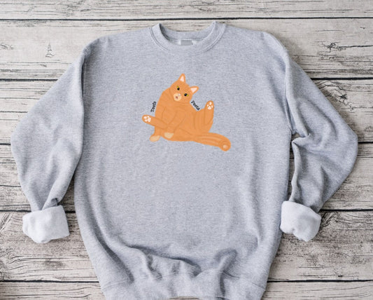 Teefs & Peets Cat Design Orange Cat